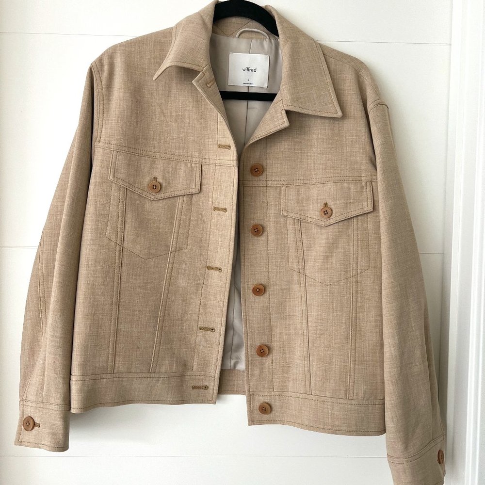 Wilfred wayward jacket in heather oat